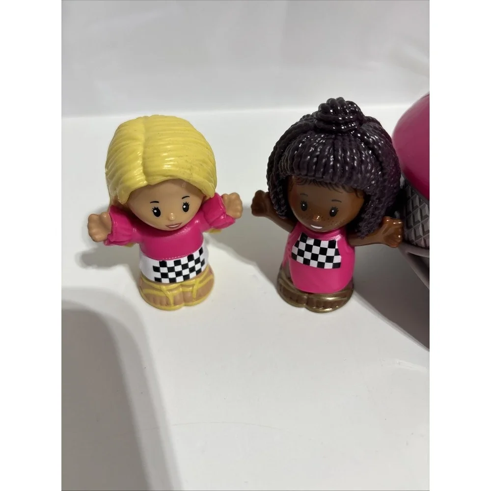 Fisher Price Little People BARBIE Talking Car Tested And‎ Working & 2 Figures